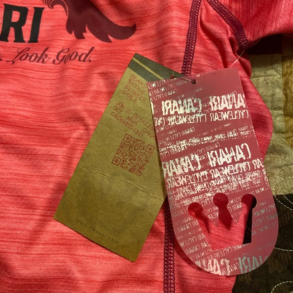 NWT Canari Hot Pink Cycling Top Size L - Picture 3 of 6